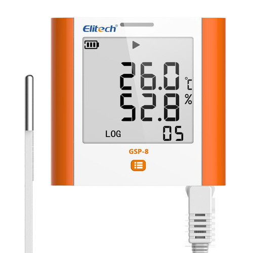 Elitech Gsp-8 Temperature Data Logger Humidity Recorder Usb Ddl Quick Pdf Report