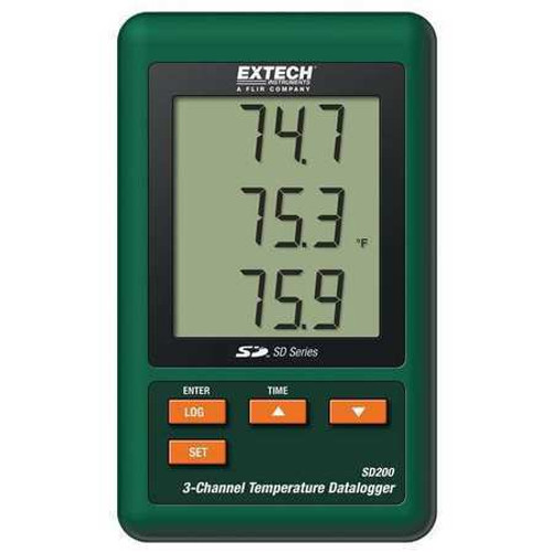 Extech Sd200-Nist 3-Channel Temperature Datalogger