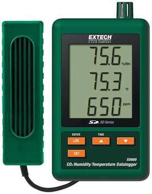 Extech Sd800 Co2,Humidity,Temp Datalogger,4000Ppm Co2