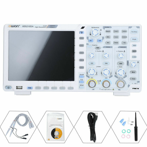 Owon Xds2102A 100Mhz 12 Bits 20M High Resolution Adc Digital Oscilloscope