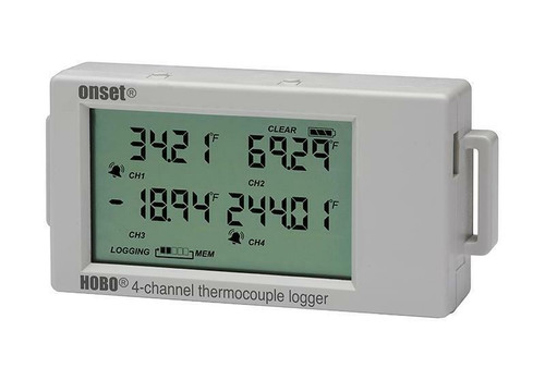 Onset Hobo Ux120-014M 4-Channel Thermocouple Data Logger W/ Lcd Display