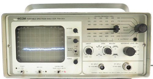 Avcom Psa-35A Portable Spectrum Analyzer. 100 Mhz - 4.2 Ghz