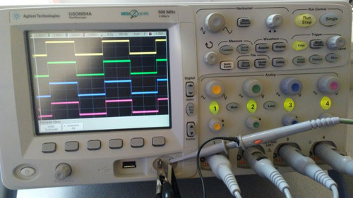 Agilent (Keysight) Dso6054A 500Mhz 4Ch 4Gs/S Oscilloscope With 10073C Probes