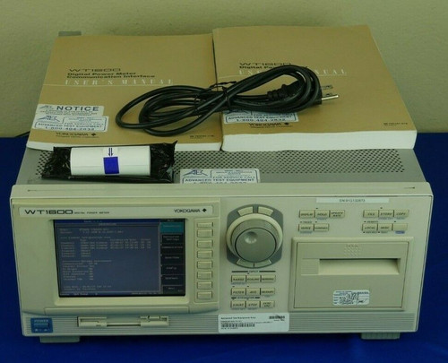 Yokogawa Wt1600 3Ch 50A Dc/0.5Hz-1Mhz Ac Power Analyzer W/03,B5,C1