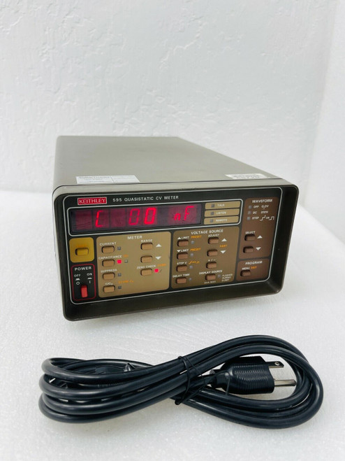 Keithley Instruments 595 Quasistatic Capacitance Voltage Cv Meter W/ Powwer Cord