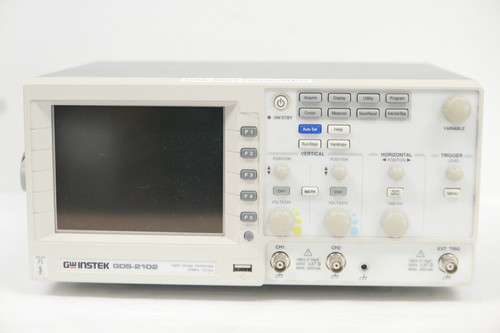 Gw Instek Gds-2102 100Mhz 1Gsa/S Digital Storage Oscilloscope With Usb Interface