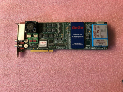 Gage Compuscope 8500 500Ms/S A/D And Scope Card For Pci Bus