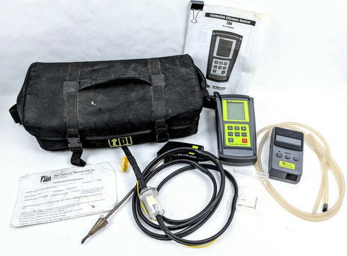 Test Products Intl.709 Combustion Analyzer Manometer Tpi Hvac P22 With Printer