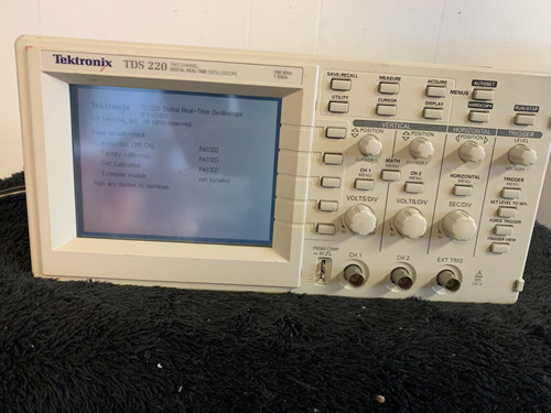 Tektronix Tds220 100Mhz 2Ch Digital Real Time Oscilloscope With Power Cord