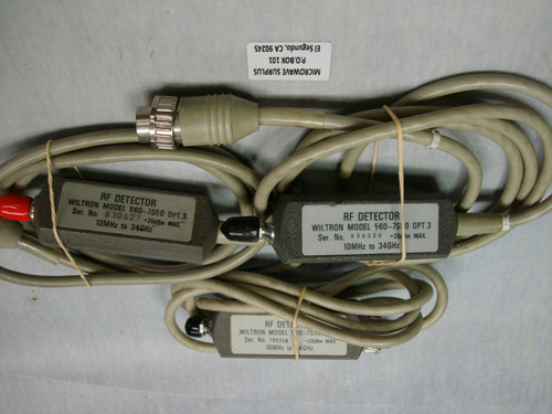 Wiltron / Anritsu 560-7S50 Opt. 3 Rf Detector 10 Mhz- 34 Ghz Good