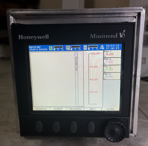 Honeywell Minitrend V5 Data Recorder W/Case (Tvmi-4F-00-Gso-A00-F10-Ou0Oov-00)
