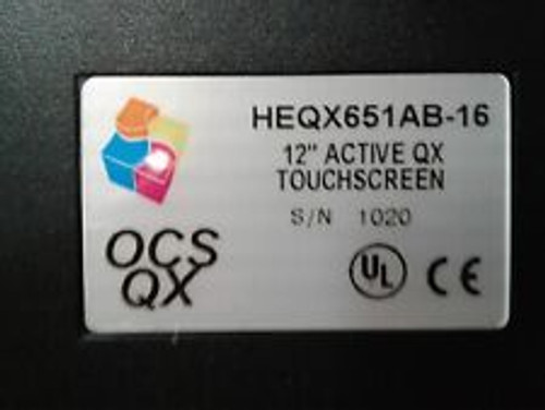 Horner Automation Heqx651Ab-16 12" Active Touchscreen