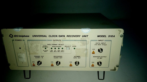 Jds Uniphase Universal Clock Data Recovery Unit Model 510A