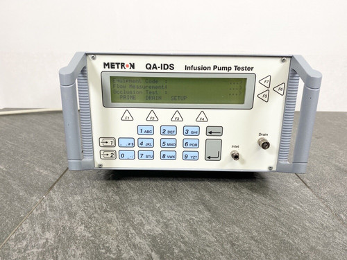 Metron Qa-Ids Infusion Pump Tester Analyzer / Powers Up / Great Condition