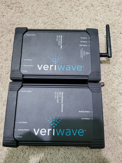 Veriwave Wavedeploy Ethernet Lot Of Two - Models Ef1101 & Wf1101 - Un