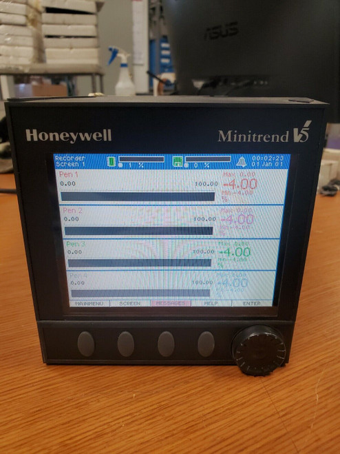 Honeywell Minitrend V5 Tvmi-60-00-E00-E00-F00-0U000S-00 Data Recorder