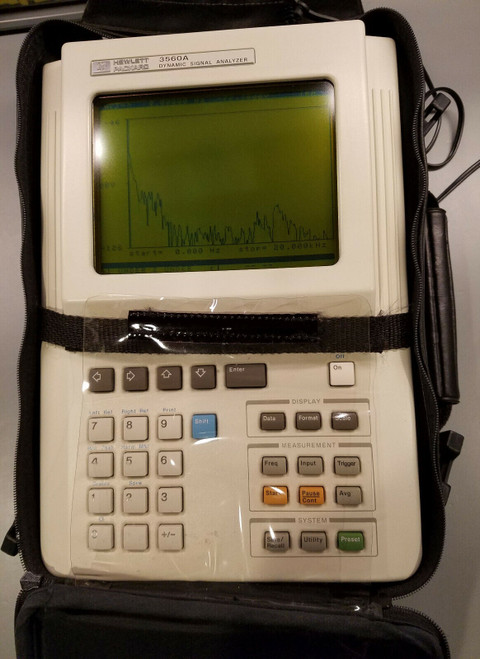 Hp 3560A Handheld Fft Vibration Acoustic Spectrum Dynamic Analyzer ~Dc - 40Khz