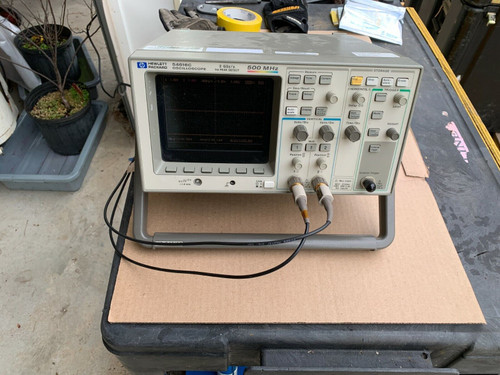 Hp 54616C 500Mhz Color Oscilloscope W/2 Probe Master 10X 400Mhz 5904-1Ra Probes