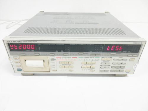 Yokogawa 253103 Wt2030 3-Element Digital Power Analyzer 253103-C1-3-D/B5/Hrm ~ C