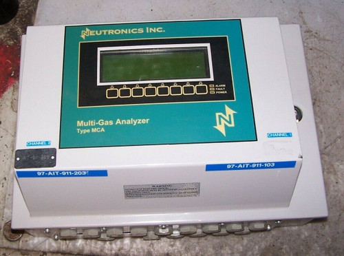 Neutronics Type Mca Multi-Gas Analyzer Supply 120 Vac