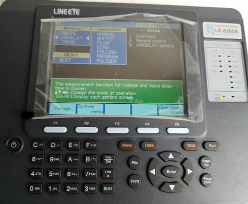 Line Eye Le-8200 Le 8200 Multi-Protocol Analyzer Kit + Ac Power Adapter +Cables