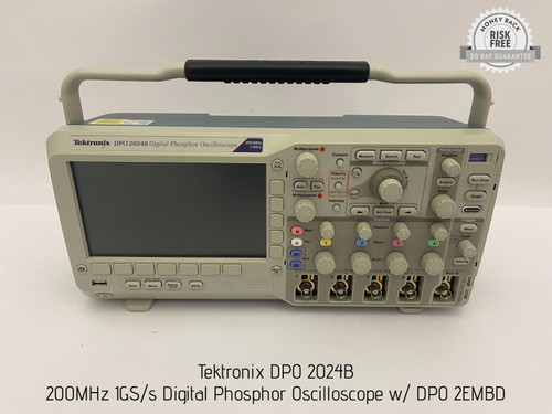 Tektronix Dpo 2024B 200Mhz 1Gs/S Digital Phosphor Oscilloscope W/ Dpo 2Embd