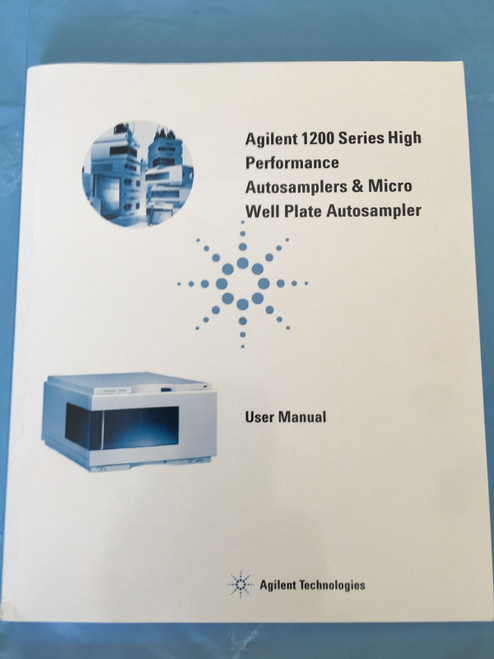 manual: agilent 1200 high performance autosampler & micro well plate autosampler
