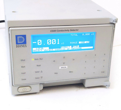 dionex cd20-1 hplc digital chromatography conductivity detector