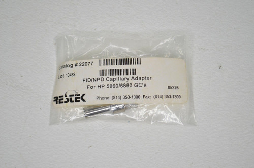 restek 22077 fid npd capillary adapter for hp 5860 6850 6890 gc machines