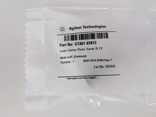 agilent 1100 1200 1260 1290 low carry over seat .12 p/n: g1367-87012