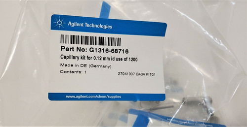 agilent g1316-68716 capillary tubing kit, 0.12 mm id, for 1200 lc systems