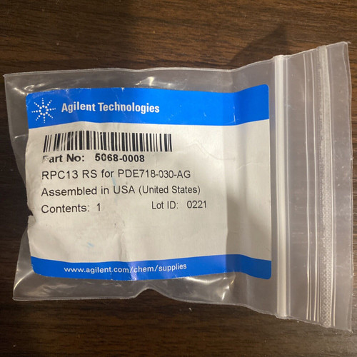 agilent 1100 1200 1260 1290 rpc13 rs for pde718-030-ag p/n: 5068-0008