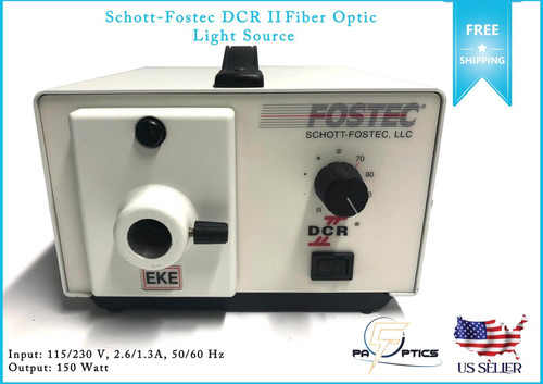 light source schott-fostec dcr ii fiber optic