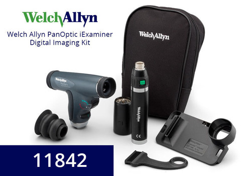 welch allyn iexaminer iphone combo set with panoptic head 11842-a6-led