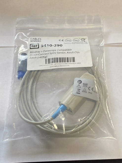 mindray datascope compatible direct connect finger spo2 10ft cable pn s410-290