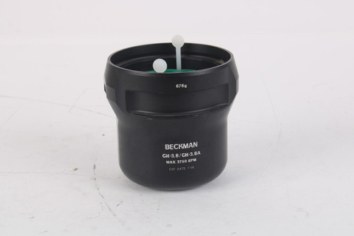 beckman gh-3.8/gh-3.8a centrifuge bucket w/1x 349949 base 5x 349950 slot adapter
