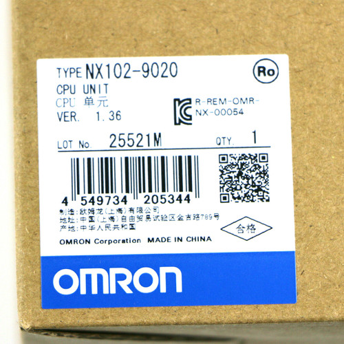 Omron Plc Programmable Controller Nx102-9020