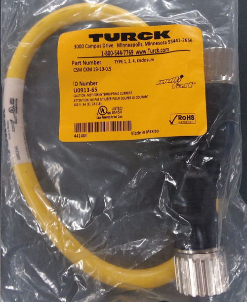 Csm-Ckm-19-19-0.5,Turck,Csm Ckm 19-19-0.5, U0913-65