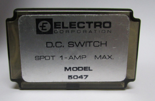 Electro Corporation Model 5047 Spdt 1 Amp Dc Switch Relay