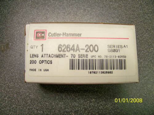 Cutler Hammer 6264A-200 Lens Attachment 200 Optics