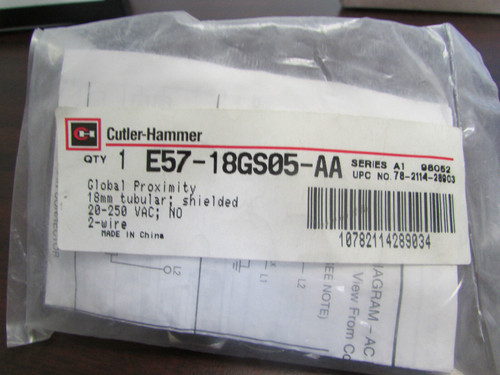 Cutler Hammer E57 18Gs05 Aa Global Proximity Switch Series A1