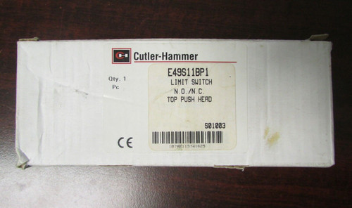 Cutler Hammer No Nc Top Push Limit Switch E49S11Bp1