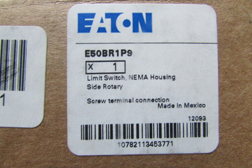 Eaton Cutler Hammer E50Br1P9 Limit Switch Nema Housing Side Rotary