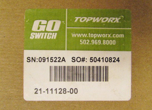 Topworx 21 11128 00 Proximity Limit Switch Go Switch So # 50410824