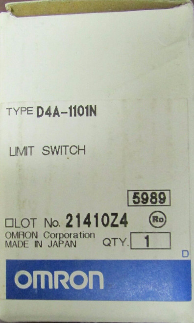 Omron 04A 1101N 10 Amp Spdt Roller Lever Limit Switch