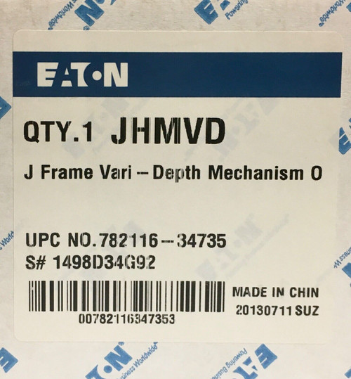 Cutler Hammer Jhmvd J Frame Circuit Breaker Variable Depth Mechanism