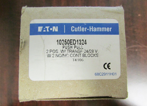 Cutler Hammer Illuminated 24V Push Pull Red Emergency Stop 10250Ed1324