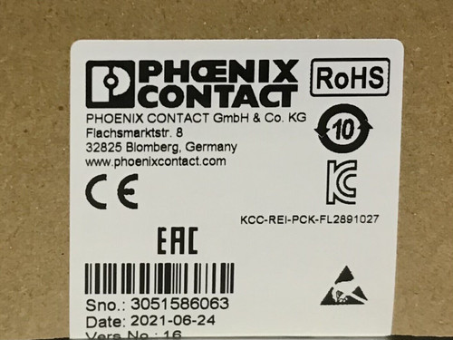 Phoenix Contact Fl Switch Sfnb 4Tx Fx 2891027 4 Port Ethernet Switch