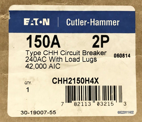 Cutler Hammer Chh2150H4X 2 Pole Type Chh Circuit Breaker 240 Vac Load Side
