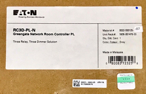 Eaton Greengate Rc3D Pl N Network Room Controller Pl Three Relay Three Dimmer